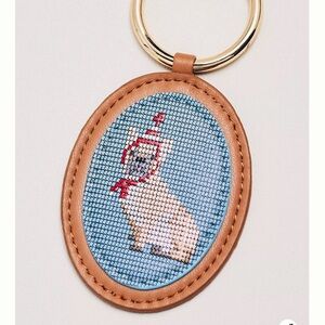 NWT Anthropologie Needlepoint Dog Bag Charm